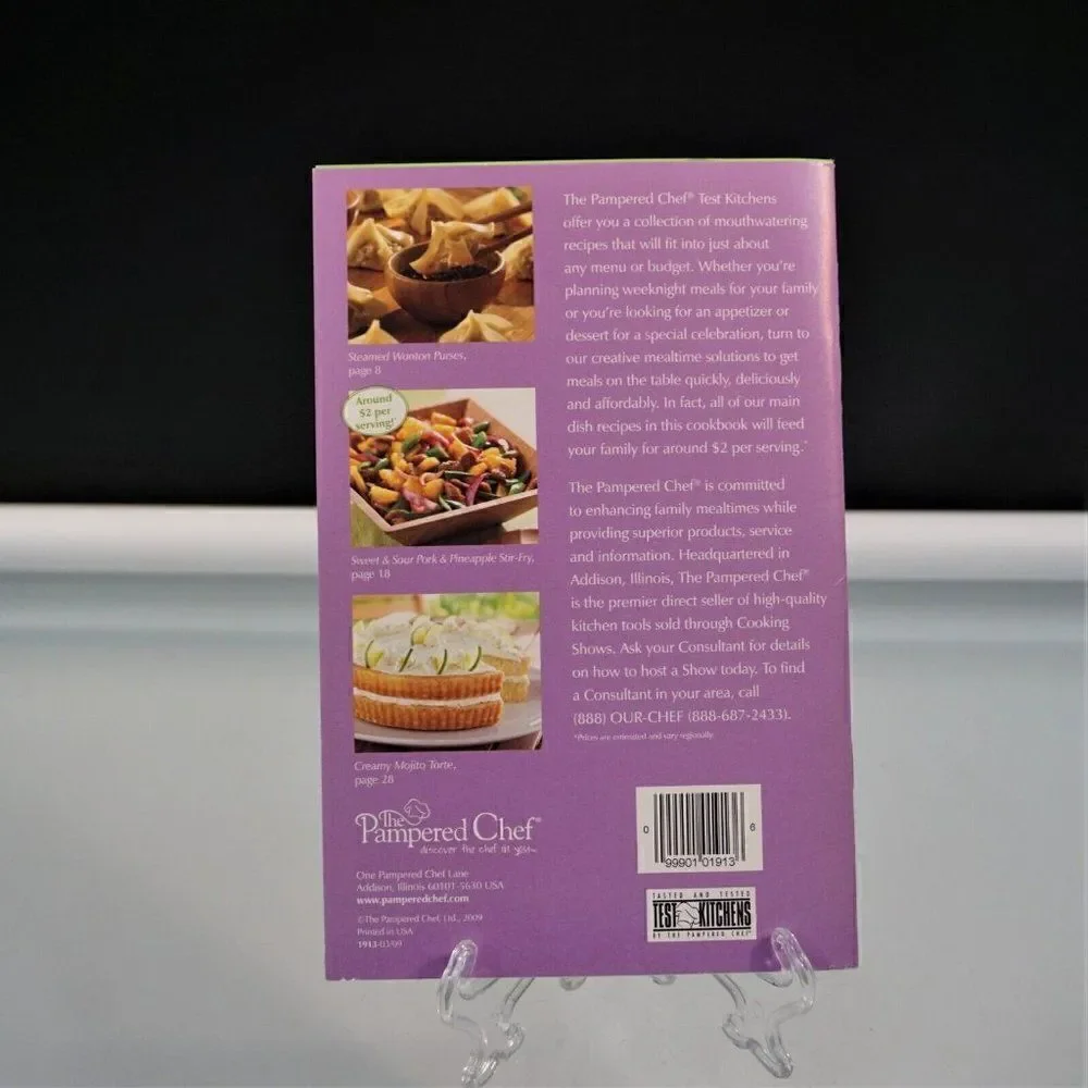 PAMPERED CHEF Cookbook Season's Best Recipes Spring Summer 2009 Recipe Booklet
